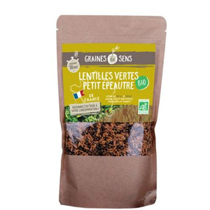 Lentilles Vertes Petit Epeautre France 500g De France